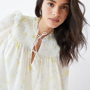 NWT Wilfred Castello Blouse Chiffon ruffle blouse, Size S